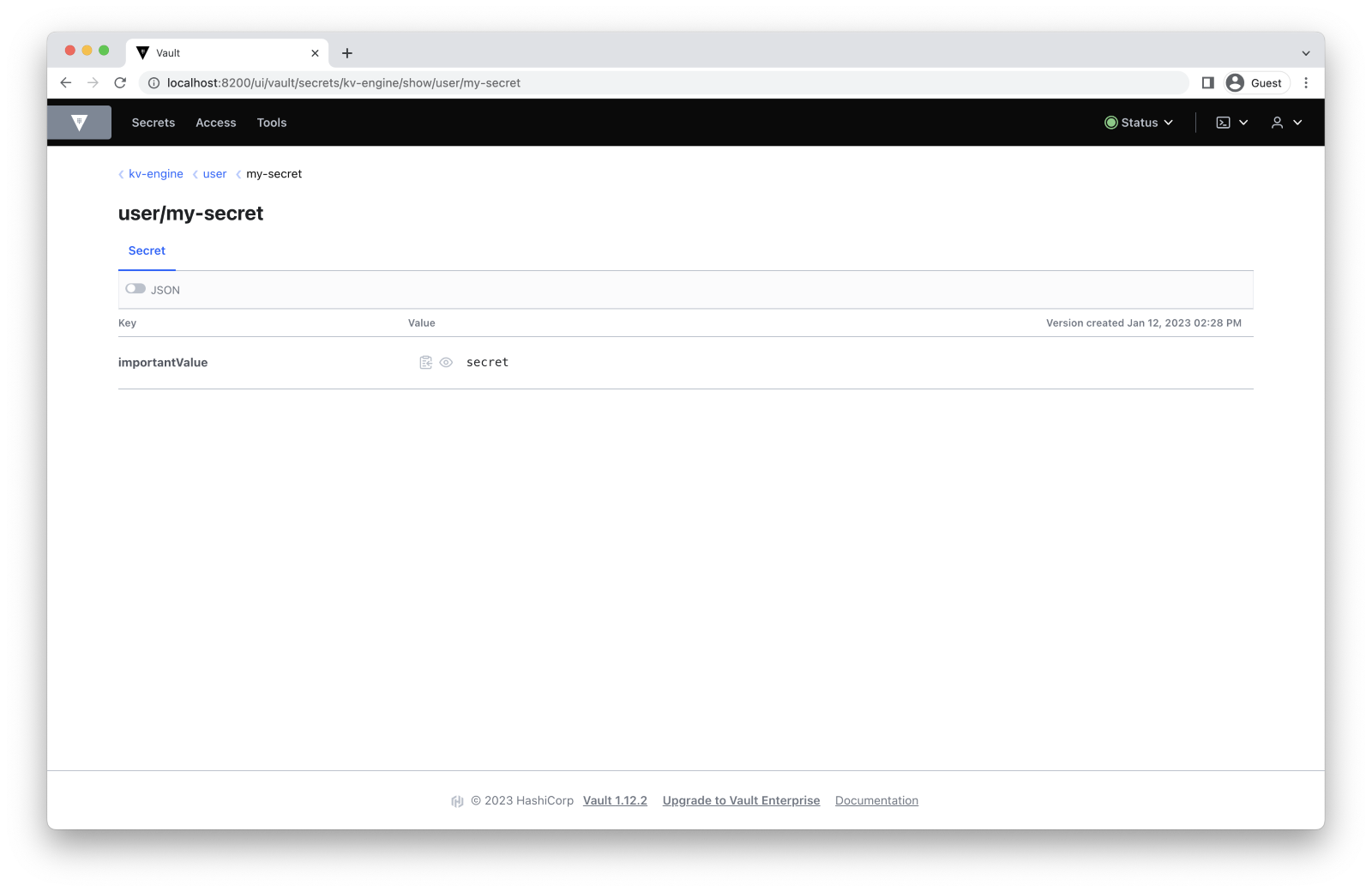 reading-the-secret-as-user2-hashicorp-vault