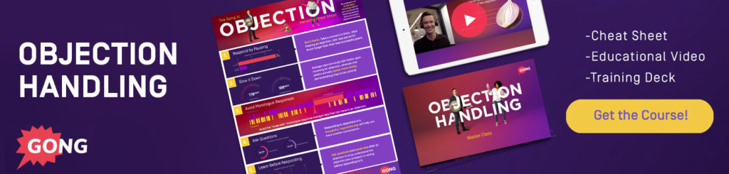 objection handling sales tactic