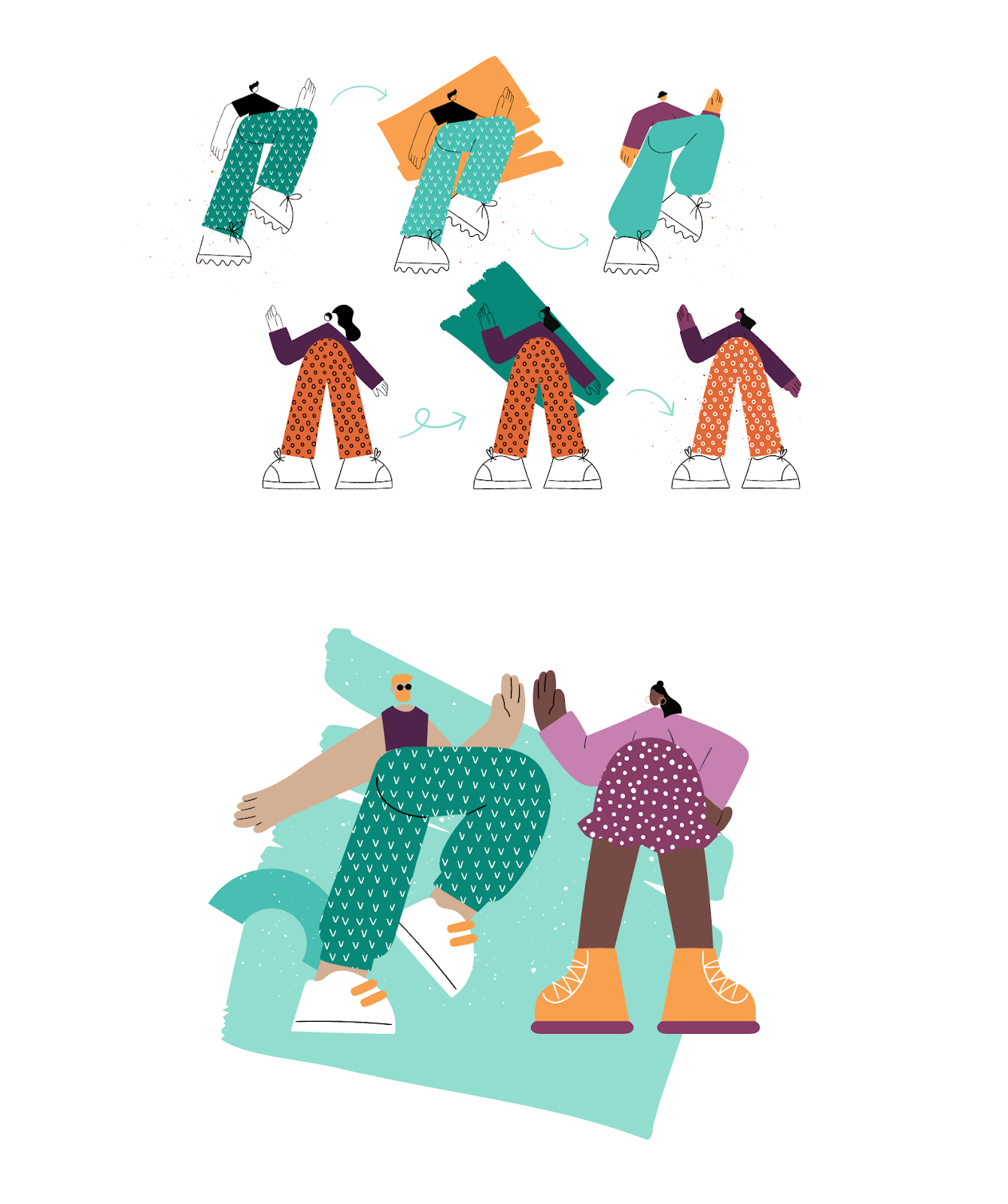 Illustrations from DPDK, showcasing a diverse range of characters of different sizes, shapes, and skin tones.