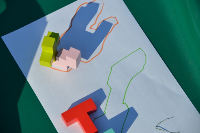 tracing shadows on paper
